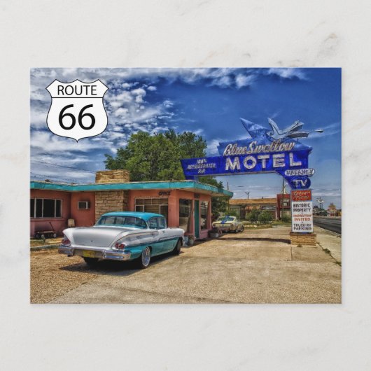 US Route 66 Travel Briefkaart (Voorkant)