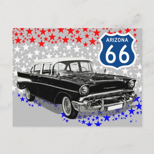 US Route 66 Travel Briefkaart (Voorkant)