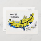 US Route 66 Travel Briefkaart (Voorkant / Achterkant)