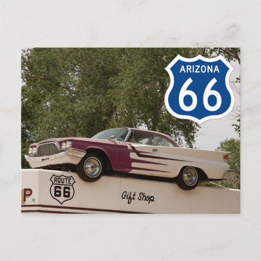 US Route 66 Travel Briefkaart (Voorkant)