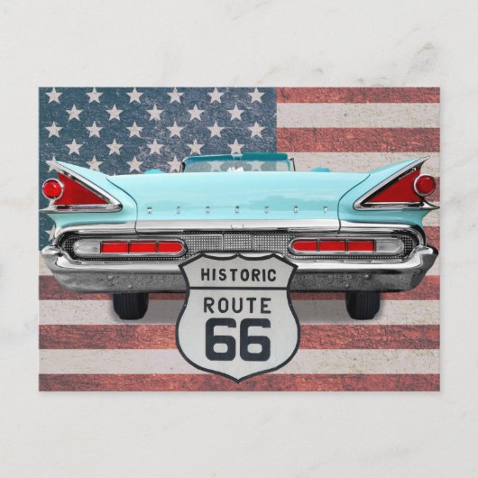 US Route 66 Travel Postcard Briefkaart (Voorkant)