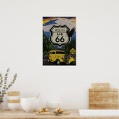 US Route 66 Vintage Poster (Keuken)