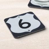 US Route 6 Onderzetters voor verkeersborden (Linkerzijde)