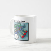 US Rowing (Roe-iend Team Grappige T-shirts Kaarten Koffiemok (Voorkant links)
