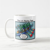 US Rowing (Roe-iend Team Grappige T-shirts Kaarten Koffiemok (Links)