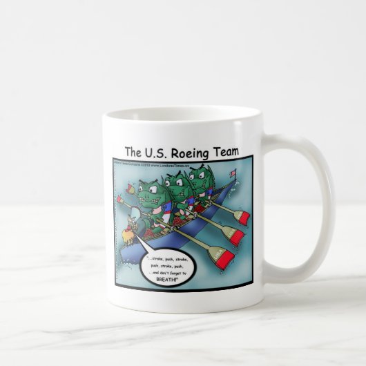 US Rowing (Roe-iend Team Grappige T-shirts Kaarten Koffiemok (Rechts)