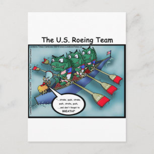 US Rowing (Roe-ing Team Funny T - shirts Mokken, e Briefkaart