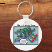 US Rowing (Roe-ing Team Grappige T-shirts Kaarten Sleutelhanger (Voorkant)