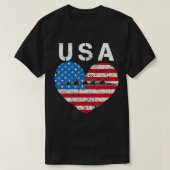 US Rowing team American hart US crew man women T-shirt (Design voorkant)