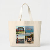 US San Francisco - Napa Golden Gate Bridge Grote Tote Bag (Voorkant)