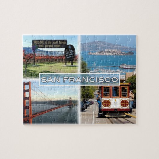 US San Francisco - Napa Golden Gate Bridge Legpuzzel (Horizontaal)