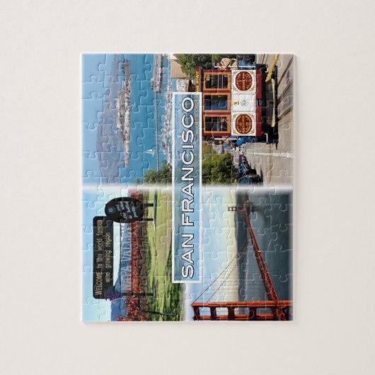 US San Francisco - Napa Golden Gate Bridge Legpuzzel (Verticaal)