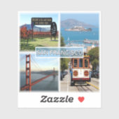 US San Francisco - Napa Golden Gate Bridge Sticker (Vel)