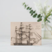 US-schip Constellation-zweefplan Briefkaart (Staand voorkant)