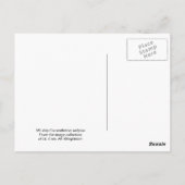 US-schip Constellation-zweefplan Briefkaart (Achterkant)