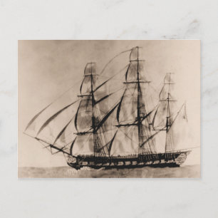 US-schip Essex 1800 Briefkaart
