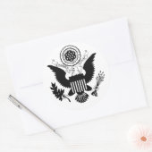 US Seal Ronde Sticker (Envelop)