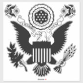 US Seal Sticker (Vel)