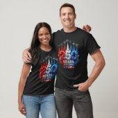 US Semiquincentennial 250 Jaar 1776 2026 Jet T-shirt (Unisex)