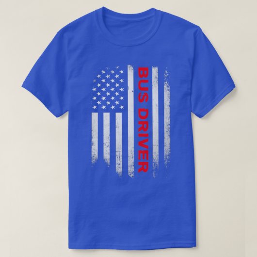 US-Shirt voor buschauffeur T-shirt (Design voorkant)