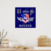 US Soccer Coat of Arms 2012 2014 Amerikaanse sport Poster (Keuken)