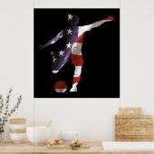 US Soccer Poster voor vrouwen (Keuken)