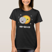 US Solar Eclipse T-Shirt Cute Cartoon Kawaii 2017 (Voorkant)