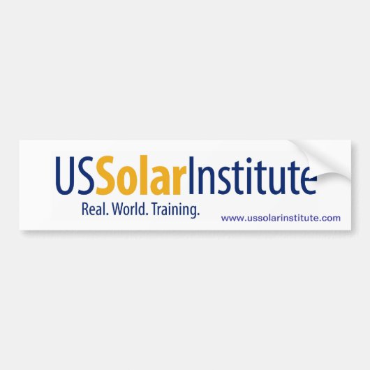 US Solar Institute Bumpersticker (Voorkant)