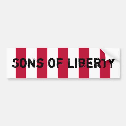 US_Sons_OfLiberty_9Stripes_Flag, Sons of Liberty Bumpersticker (Voorkant)