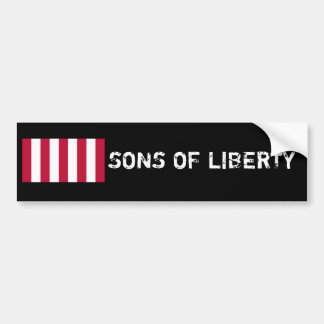 US_Sons_OfLiberty_9Stripes_Flag, SONS VAN VRIJHEID Bumpersticker