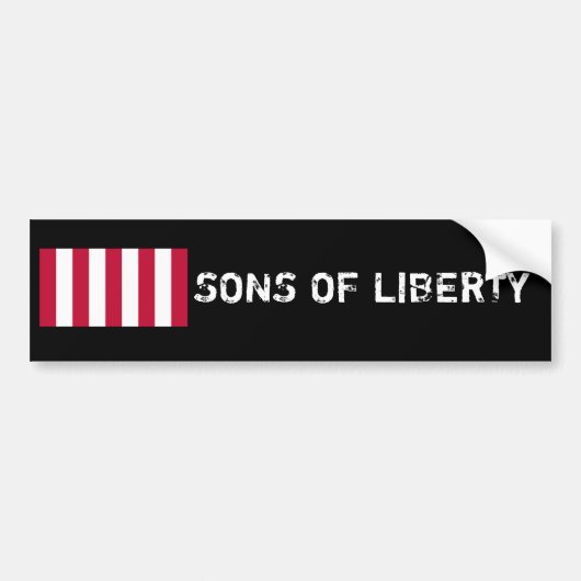 US_Sons_OfLiberty_9Stripes_Flag, SONS VAN VRIJHEID Bumpersticker (Voorkant)