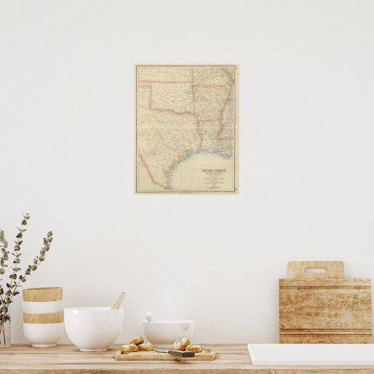 US South Central Section Poster (Keuken)
