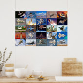 US SPACE SHUTTLE 1981-2011 "MONTAGE" POSTER (Keuken)