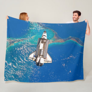 US SPACE SHUTTLE ATLANTIS FLEECE DEKEN