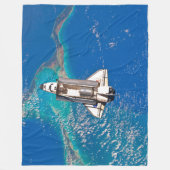 US SPACE SHUTTLE ATLANTIS FLEECE DEKEN (Voorkant)