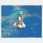 US SPACE SHUTTLE ATLANTIS FLEECE DEKEN (Voorkant (Horizontaal))
