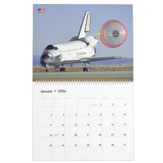 US SPACE SHUTTLE KALENDER (Jan 2026)