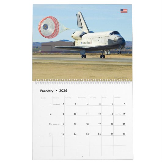 US SPACE SHUTTLE KALENDER (Feb 2026)