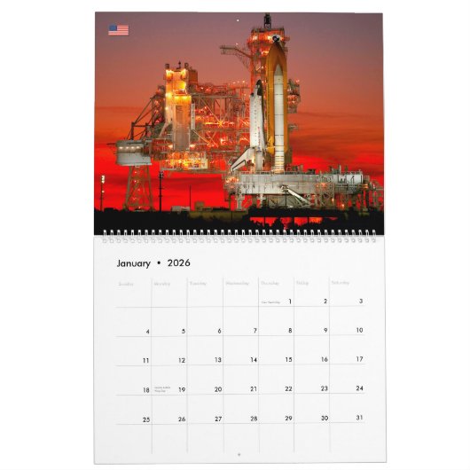 US SPACE SHUTTLE KALENDER (Jan 2026)