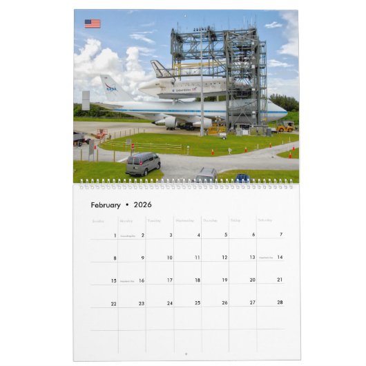 US SPACE SHUTTLE KALENDER (Feb 2026)