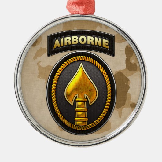 US Speciaal Operationeel commando Metalen Ornament (Voorkant)