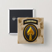 US Speciaal Operationeel commando Vierkante Button 5,1 Cm (Voorkant /achterkant)