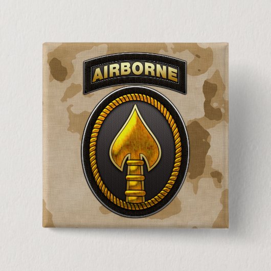 US Speciaal Operationeel commando Vierkante Button 5,1 Cm (Voorkant)