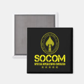 US Special Operations Command SOCOM Patriottische  Magneet (Voorkant / Achterkant)