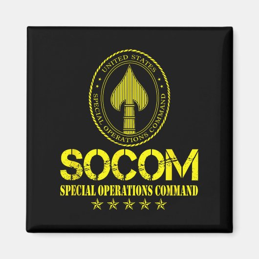 US Special Operations Command SOCOM Patriottische  Magneet (Voorkant)