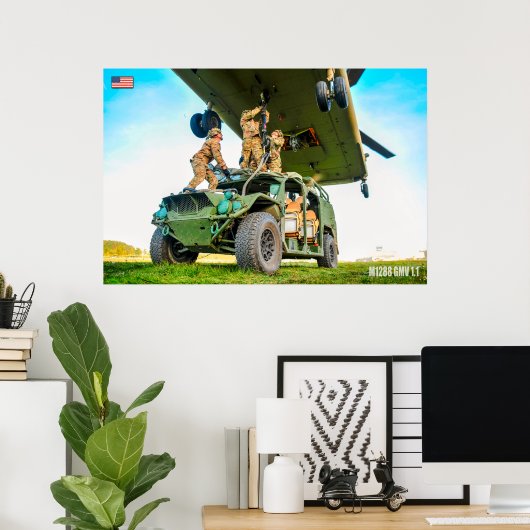 US SPECIALE OPERATIONELE VOERTUIGEN - M1288 GMV 1. POSTER (Thuiskantoor)