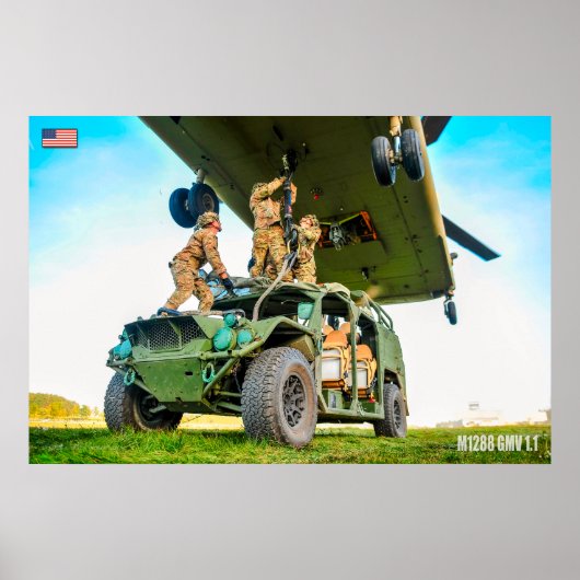 US SPECIALE OPERATIONELE VOERTUIGEN - M1288 GMV 1. POSTER (Voorkant)