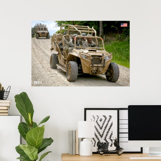 US SPECIALE OPERATIONELE VOERTUIGEN - MRZR-4 POSTER (Thuiskantoor)