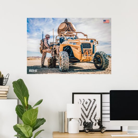 US SPECIALE OPERATIONELE VOERTUIGEN - MRZR-D4 POSTER (Thuiskantoor)