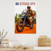 US SPECIALE OPS-MOTORCYCLUS POSTER (Keuken)